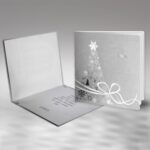 Sidabrinis kalėdinis atvirukas