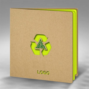 Ekologiško popieriaus atvirukas