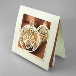 3D kalėdinė atvirutė su voku