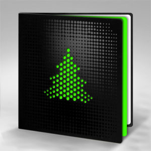 dekoratyvinio popieriaus kalėdinis atvirukas