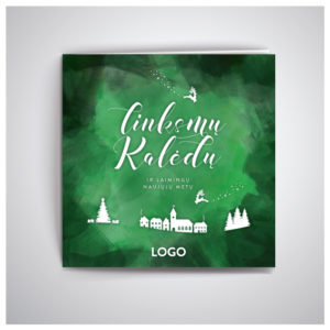 Smaragdinis kalėdų atvirukas