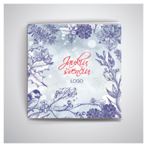 Kalėdinis atvirukas Jaukių švenčių