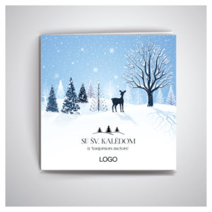 Sveikinimų atvirukas žiemos tema