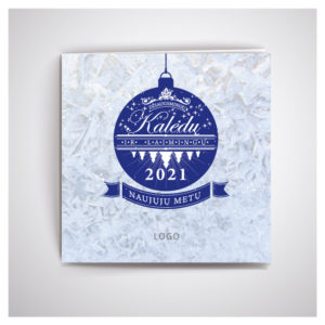 Atvirukas su kalėdiniais raštais