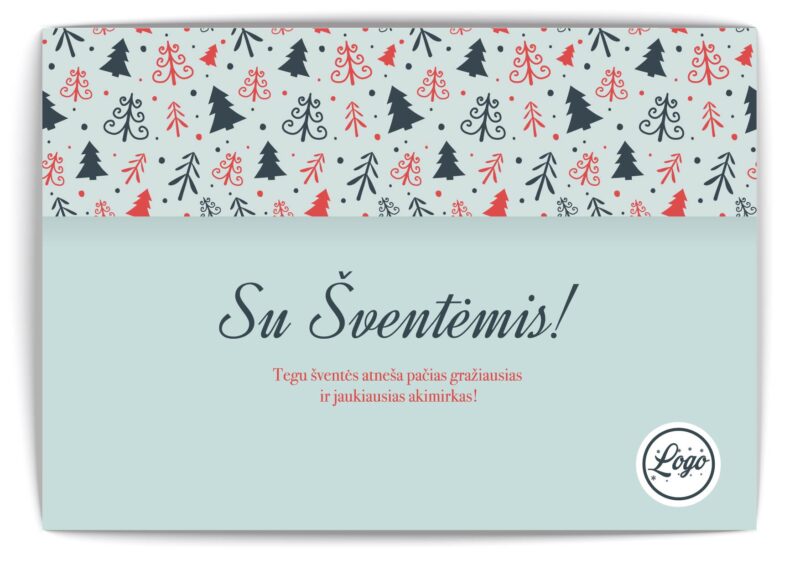 Šviesių spalvų atvirukas