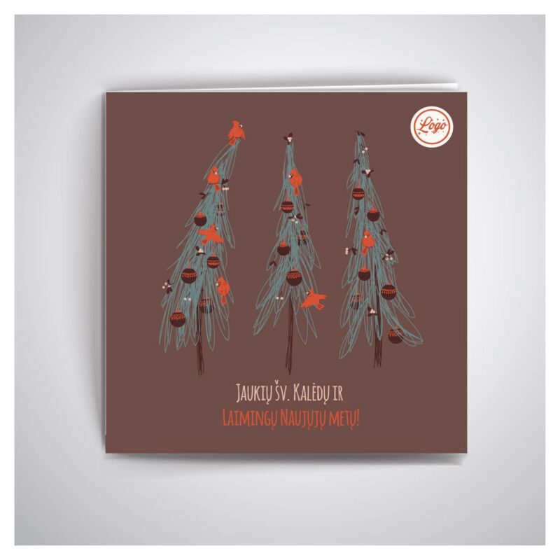 Rudos spalvos atvirukas