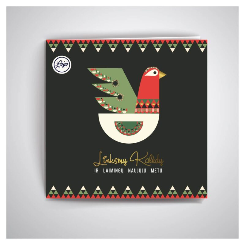 atvirukas su paukščiu