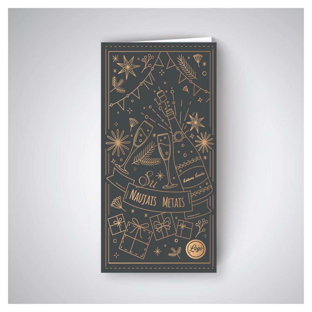 Atvirukas su šampanu