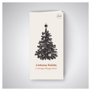 šviesus kalėdinis atvirukas